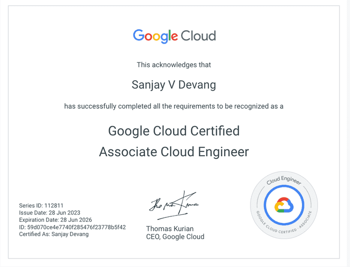 Google Cloud Associate